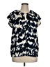 Express 100% Polyester Blue Short Sleeve Blouse Size XL - photo 1