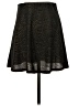 BCBGeneration Metallic Black Casual Skirt Size S - photo 2