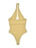 Brooks Yellow Tan Bodysuit Size S - photo 2