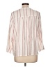 Splendid Stripes Pink 3/4 Sleeve Blouse Size L - photo 2