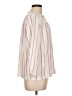 Splendid Stripes Pink 3/4 Sleeve Blouse Size L - photo 4