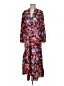 SundayUp 100% Polyester Print Red Casual Dress Size S - photo 1