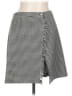 Assorted Brands Houndstooth Gray Silver Casual Skirt Size 12 - photo 1