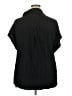 Scomchic 100% Polyester Stripes Black Short Sleeve Blouse Size XXL - photo 2