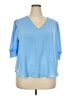 Joie 100% Polyester Blue 3/4 Sleeve Blouse Size XXL - photo 1
