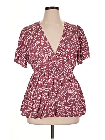 BLOOMCHIC Short Sleeve Blouse (view 1)