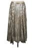 Maeve Metallic Silver Formal Skirt Size 8 - photo 1