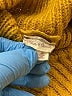 Hem & Thread 100% Acrylic Yellow Turtleneck Sweater Size M - photo 7