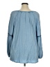 New Directions 100% Lycra Blue Long Sleeve Blouse Size 1X - photo 2