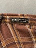 Shein 100% Polyester Plaid Brown Long Sleeve Blouse Size L - photo 7
