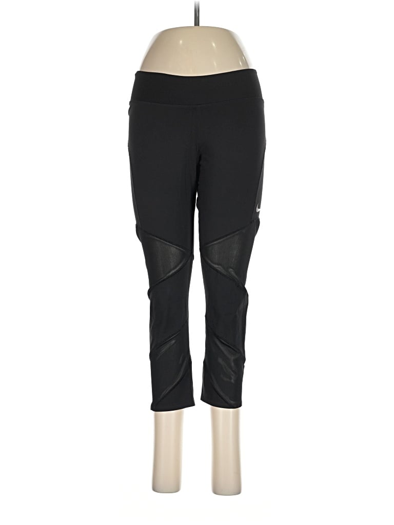 Pre-owned Nike Active Pants In Black