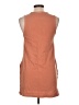 Double Zero 100% Cotton Solid Orange Casual Dress Size L - photo 2