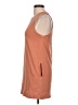Double Zero 100% Cotton Solid Orange Casual Dress Size L - photo 5