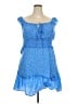 Unbranded 100% Polyester Polka Dots Blue Casual Dress Size XXL - photo 1