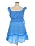 Unbranded 100% Polyester Polka Dots Blue Casual Dress Size XXL - photo 2