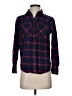 J.Crew 100% Cotton Plaid Blue Long Sleeve Button-Down Shirt Size 00 - photo 1