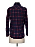 J.Crew 100% Cotton Plaid Blue Long Sleeve Button-Down Shirt Size 00 - photo 2