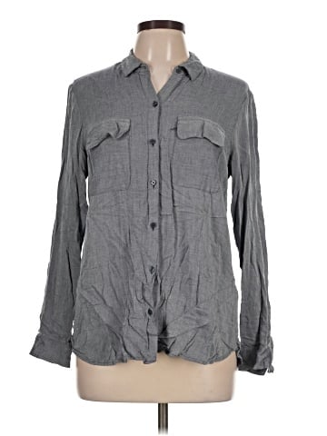 Express Long Sleeve Button-Down Shirt (view 1)