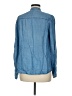 Soft Surroundings 100% Lyocell Blue Long Sleeve Button-Down Shirt Size M - photo 2