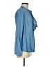 Soft Surroundings 100% Lyocell Blue Long Sleeve Button-Down Shirt Size M - photo 4