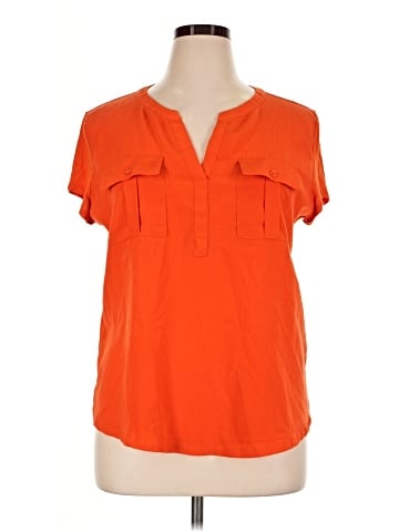 Soho JEANS NEW YORK & COMPANY Short Sleeve Blouse (view 1)