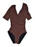 Solid & Striped Brown Bodysuit Size S - photo 1