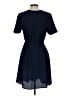 Monteau Solid Blue Casual Dress Size L - photo 2