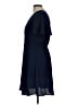 Monteau Solid Blue Casual Dress Size L - photo 5