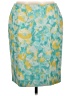 Talbots Print Teal Casual Skirt Size 8 Petite - photo 1