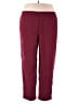 Blair 100% Polyester Solid Burgundy Casual Pants Size XL (petite) - photo 1