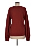 Mila 100% Cotton Burgundy Pullover Sweater Size M - photo 2