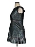 Zac Posen Metallic Silver Cocktail Dress Size 16 - photo 5