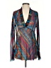 Chico's Multi Color Blue Long Sleeve Blouse Size Sm (0) - photo 1