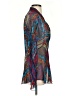 Chico's Multi Color Blue Long Sleeve Blouse Size Sm (0) - photo 4