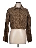 Fashion Nova Animal Print Gold Jacket Size L - photo 1
