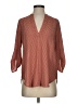 Azoe 100% Polyester Orange 3/4 Sleeve Blouse Size S - photo 1
