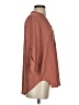 Azoe 100% Polyester Orange 3/4 Sleeve Blouse Size S - photo 4
