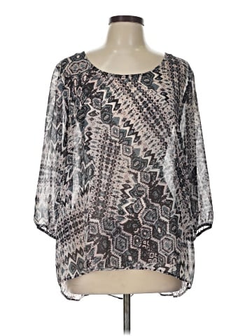 Maurices 3/4 Sleeve Blouse (view 1)