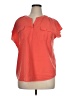 Jaclyn Smith 100% Polyester Orange Short Sleeve Blouse Size XL - photo 1