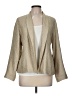 Eileen Fisher Chevron-herringbone Tan Silk Blazer Size M - photo 1