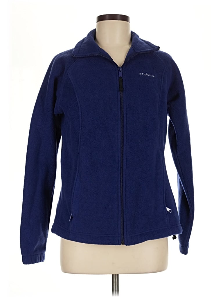 Pre-owned Columbia Cardigan Sweater In Blue