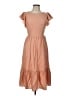Shein 100% Polyester Tan Casual Dress Size L - photo 1