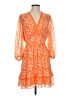 Max Studio 100% Polyester Paisley Orange Cocktail Dress Size S - photo 1