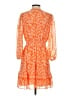 Max Studio 100% Polyester Paisley Orange Cocktail Dress Size S - photo 2