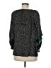 Tibi 100% Viscose Black 3/4 Sleeve Blouse Size M (estimated) - photo 2