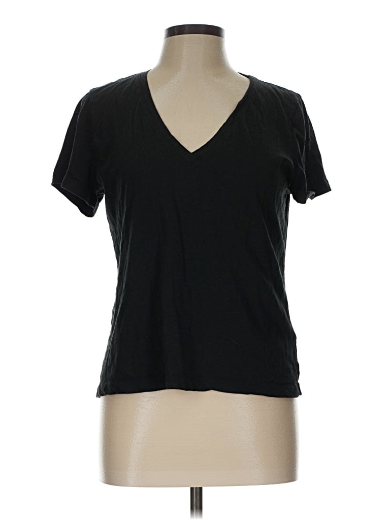 Pre-owned Madewell Short Sleeve T-shirt In Black