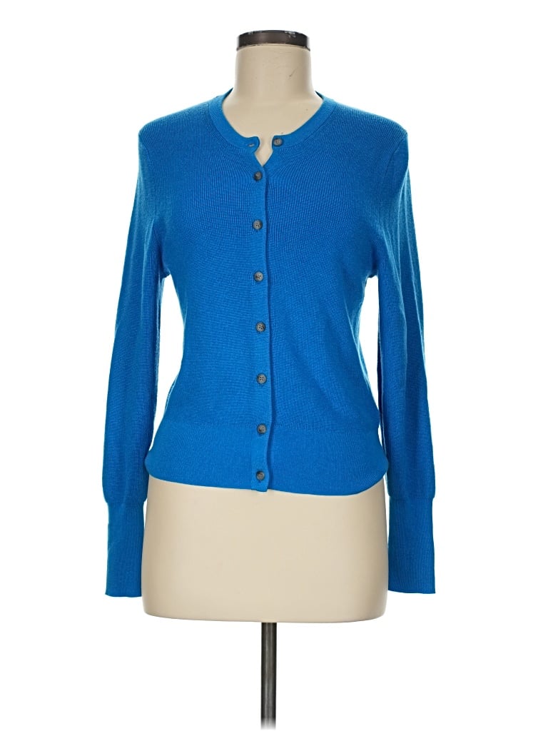 Pre-owned Jcrew Cardigan Sweater In Blue