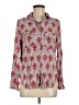 Porridge Chevron-herringbone Red Long Sleeve Blouse Size Med (2) - photo 1