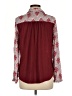 Porridge Chevron-herringbone Red Long Sleeve Blouse Size Med (2) - photo 2