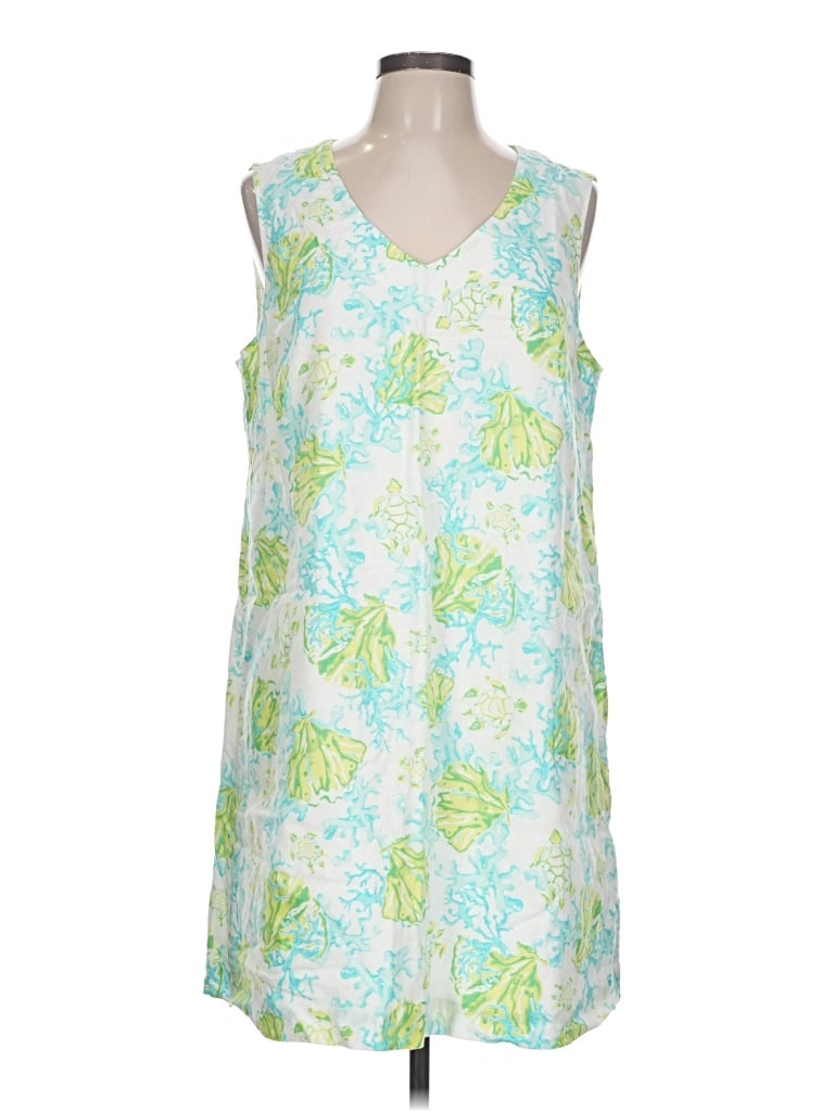 Pre-owned Jjill Casual Dress In Green